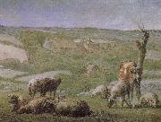 Jean Francois Millet The field with house Germany oil painting artist